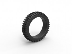 Offroad tire 32 Scale 1 to 25 3Dプリントモデル