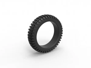 Offroad tire 32 Scale 1 to 25 3D Print Model