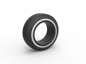 Lowrider tire 3 Scale 1 to 25 3D 프린트 모델