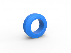 Lowrider tire 3 Scale 1 to 25 3D Print Model