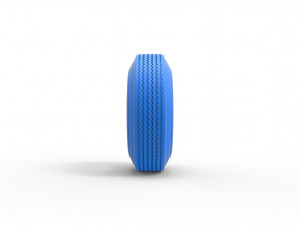Lowrider tire 3 Scale 1 to 25 3D Print Model
