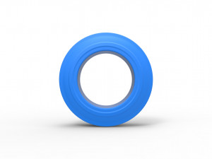 Lowrider tire 3 Scale 1 to 25 3D Print Model