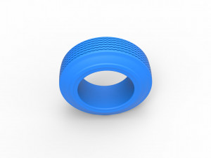 Lowrider tire 3 Scale 1 to 25 3D Print Model
