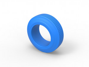 Lowrider tire 3 Scale 1 to 25 3D Print Model
