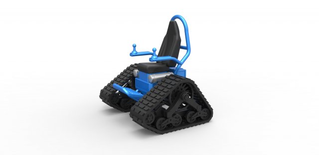 Tankchair Scale 1 to 25 3D Print Model .c4d .max .obj .3ds .fbx .stl .blend