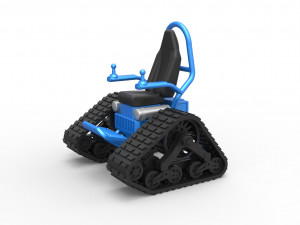 Tankchair Scale 1 to 25 3D 打印模型
