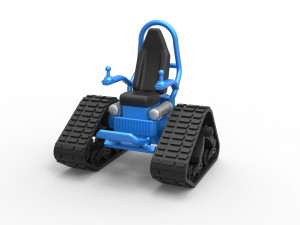 Tankchair Scale 1 to 25 3D Print Model