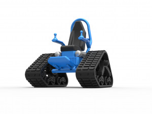 Tankchair Scale 1 to 25 3D Print Model