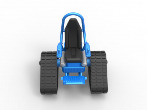 Tankchair Scale 1 to 25 3D Print Model