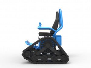 Tankchair Scale 1 to 25 3D Print Model