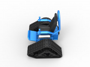 Tankchair Scale 1 to 25 3D Print Model