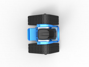 Tankchair Scale 1 to 25 3D Print Model