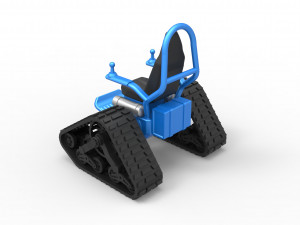 Tankchair Scale 1 to 25 3D Print Model