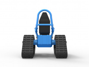 Tankchair Scale 1 to 25 3D Print Model