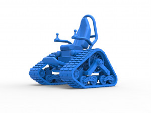 Tankchair Scale 1 to 25 3D Print Model
