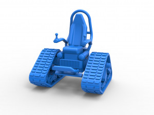 Tankchair Scale 1 to 25 3D Print Model