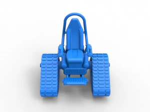 Tankchair Scale 1 to 25 3D Print Model