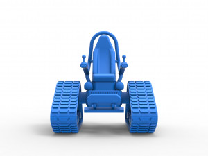 Tankchair Scale 1 to 25 3D Print Model
