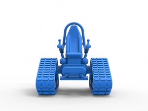 Tankchair Scale 1 to 25 3D Print Model