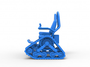 Tankchair Scale 1 to 25 3D Print Model