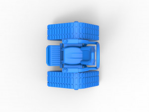 Tankchair Scale 1 to 25 3D Print Model