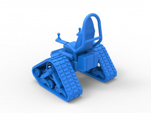 Tankchair Scale 1 to 25 3D Print Model