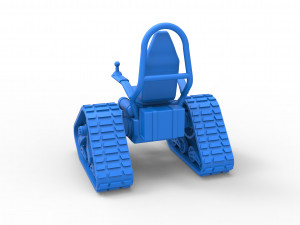 Tankchair Scale 1 to 25 3D Print Model
