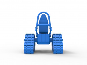 Tankchair Scale 1 to 25 3D Print Model