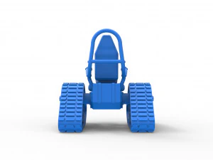 Tankchair Scale 1 to 25 3D Print Model