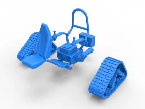 Tankchair Scale 1 to 25 3D Print Model