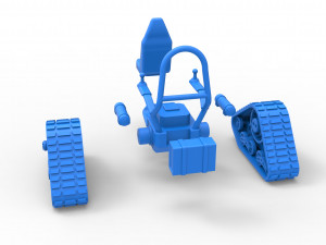 Tankchair Scale 1 to 25 3D Print Model