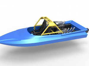 Jet sprint boat Scale 1 to 25 3D प्रिंट मॉडल