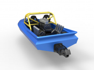 Jet sprint boat Scale 1 to 25 Modelo de impresión 3D