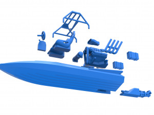 Jet sprint boat Scale 1 to 25 Modelo de impresión 3D