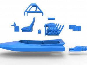 Jet sprint boat Scale 1 to 25 Modelo de impresión 3D
