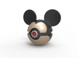 Mickey-Mouse-Kugel 3D Druckmodell