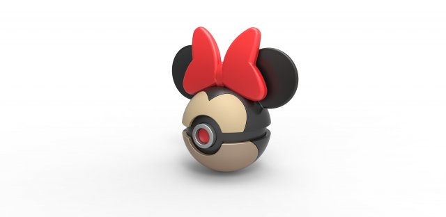 Minnie Mouse orb 3D प्रिंट मॉडल .c4d .max .obj .3ds .fbx .stl .blend 