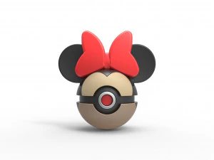 Сфера Минни Маус 3D Принт Модель