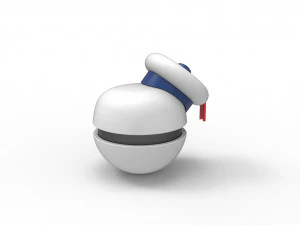 Marshmallow Man orb 3D Print Model