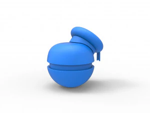 Marshmallow Man orb 3D Print Model
