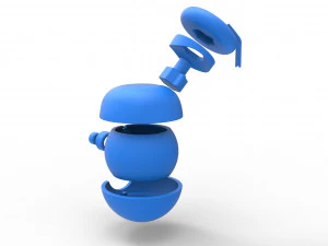 Marshmallow Man orb 3D Print Model