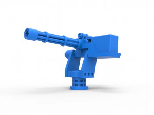 Machinegun turret Scale 1 to 25 3D Print Model