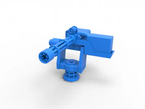 Machinegun turret Scale 1 to 25 3D Print Model