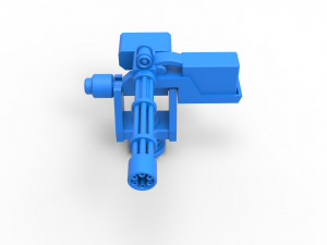 Machinegun turret Scale 1 to 25 Modelo de impresión 3D