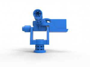 Machinegun turret Scale 1 to 25 Modelo de impresión 3D