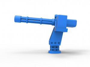 Machinegun turret Scale 1 to 25 Modelo de impresión 3D