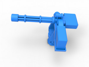 Machinegun turret Scale 1 to 25 Modelo de impresión 3D