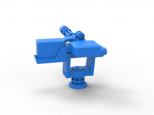 Machinegun turret Scale 1 to 25 Modelo de impresión 3D