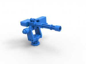 Machinegun turret Scale 1 to 25 Modelo de impresión 3D