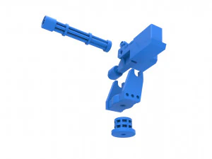 Machinegun turret Scale 1 to 25 3D Print Model